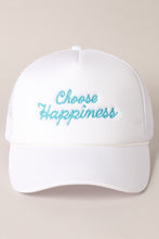Load image into Gallery viewer, Choose Happiness Embroidered Hat
