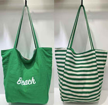 Load image into Gallery viewer, Striped Reversible Tote Bag

